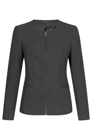 Greiff Dames blazer RF Modern 37.5  pinpoint zwart