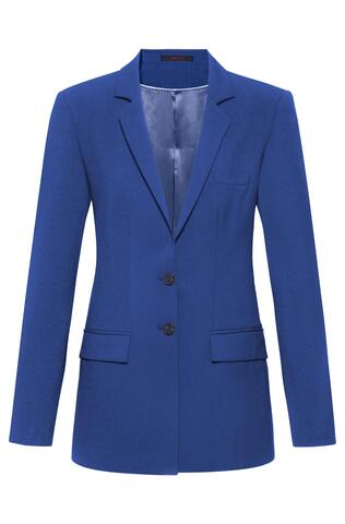 Greiff Dames lange blazer RF Premium italiaans blauw