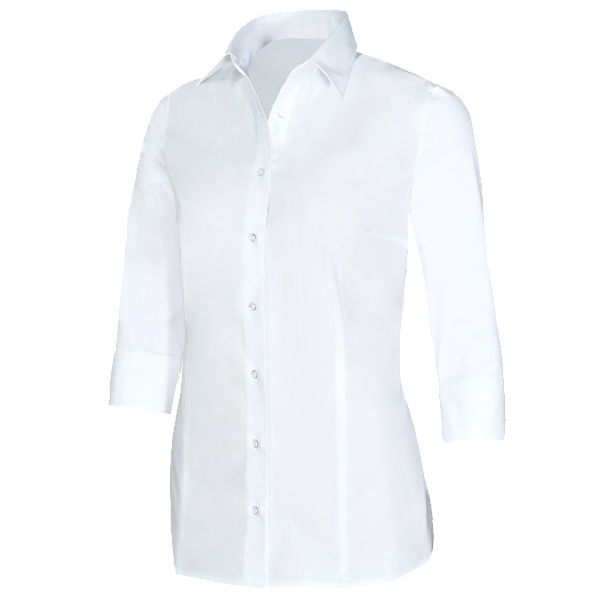 Giovanni Capraro Shirt Dames Wit 3/4 Mouw Kent