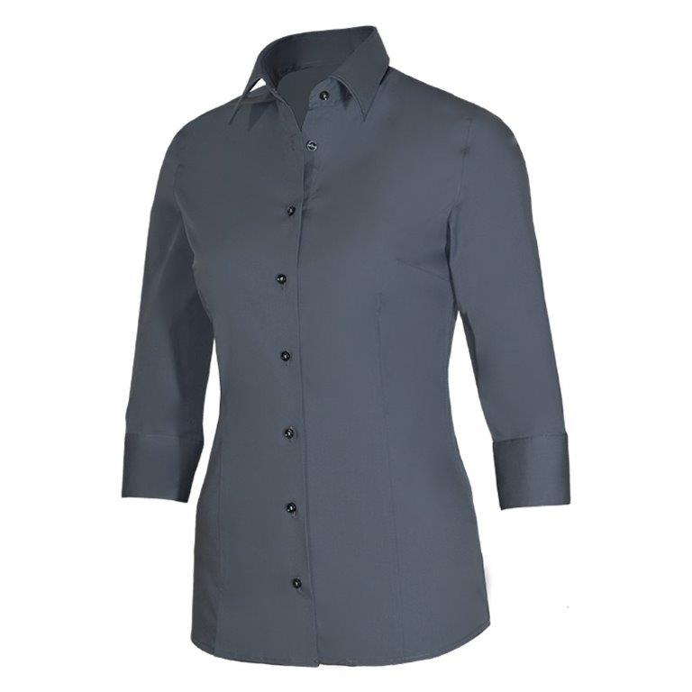 Giovanni Capraro Shirt Dames Grijs 3/4 Mouw Kent