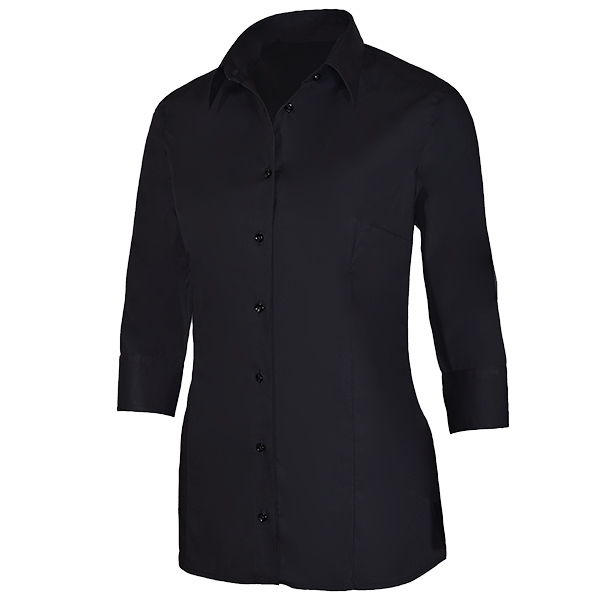 Giovanni Capraro Shirt Dames Zwart 3/4 Mouw Kent