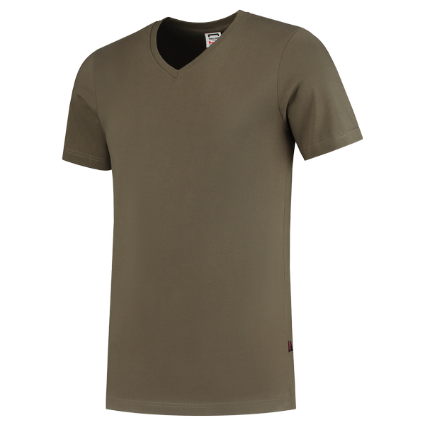 Tricorp T-shirt V Hals Fitted Army