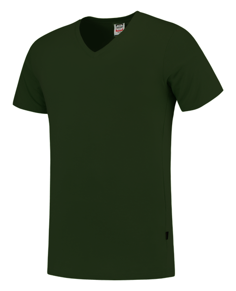 Tricorp T-shirt V Hals Fitted Bottlegreen