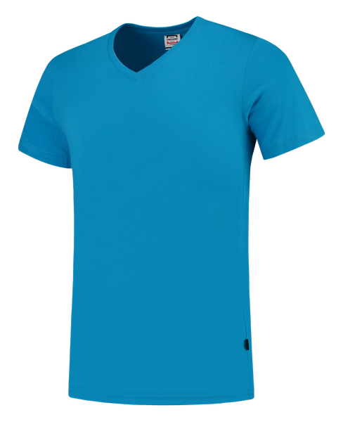 Tricorp T-shirt V Hals Fitted Turquoise