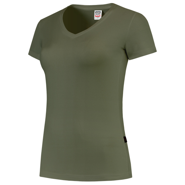 Tricorp T-shirt V Hals Fitted Dames Army
