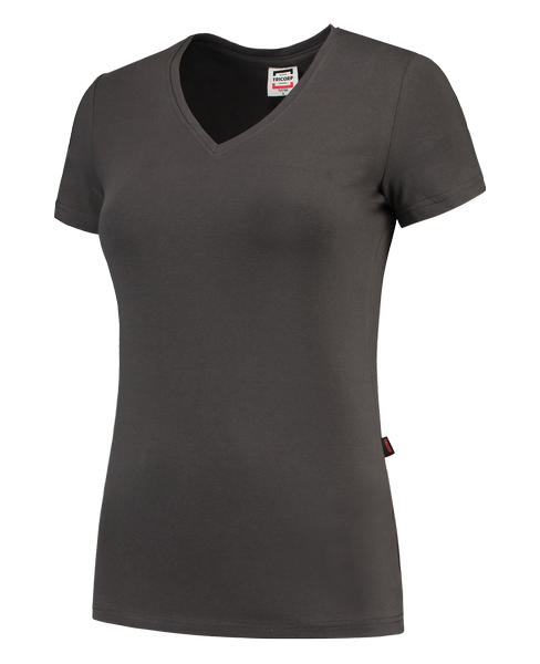 Tricorp T-shirt V Hals Fitted Dames Darkgrey