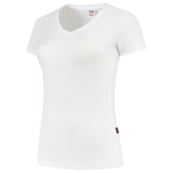 Tricorp T-shirt V Hals Fitted Dames White