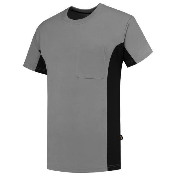 Tricorp T-shirt Bicolor Borstzak GreyBlack