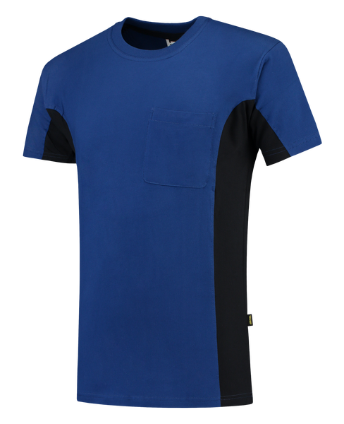 Tricorp T-shirt Bicolor Borstzak RoyalblueNavy