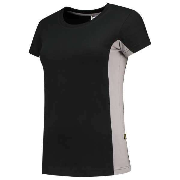 Tricorp T-shirt Bicolor Dames BlackGrey