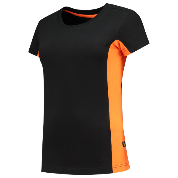 Tricorp T-shirt Bicolor Dames BlackOrange
