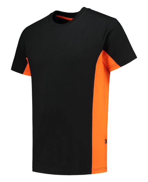Tricorp T-shirt Bicolor BlackOrange