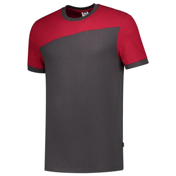 Tricorp T-shirt Bicolor Naden DarkgreyRed
