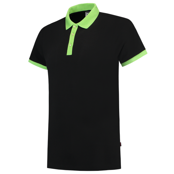 Tricorp Poloshirt Bicolor Fitted BlackLime