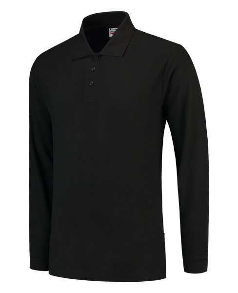 Tricorp Poloshirt 100% Katoen Lange Mouw Black