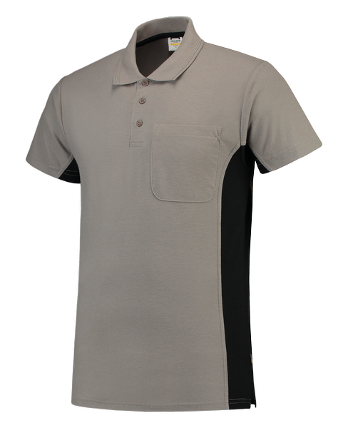 Tricorp Poloshirt Bicolor Borstzak GreyBlack