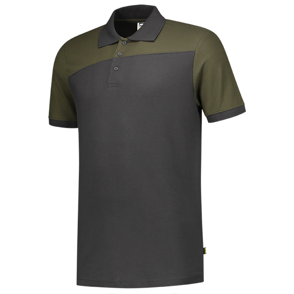 Tricorp Poloshirt Bicolor Naden DarkgreyArmy