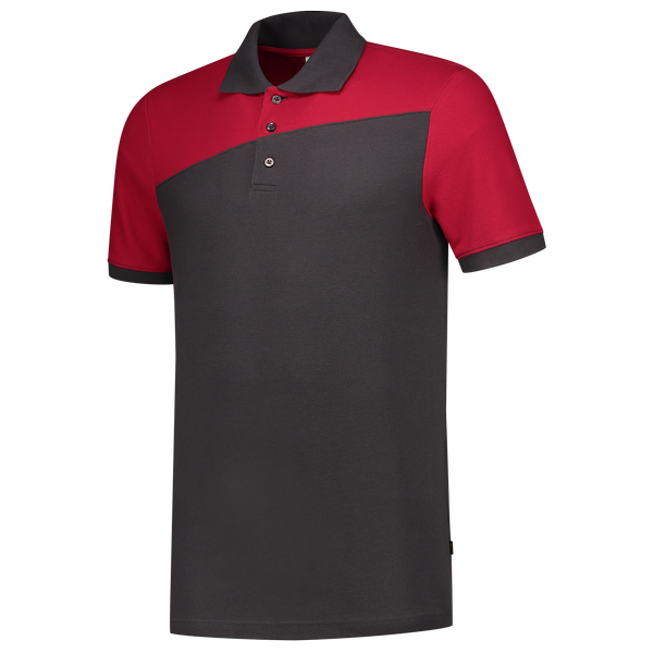 Tricorp Poloshirt Bicolor Naden DarkgreyRed