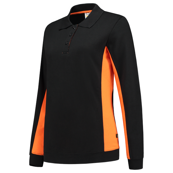 Tricorp Polosweater Bicolor Dames BlackOrange