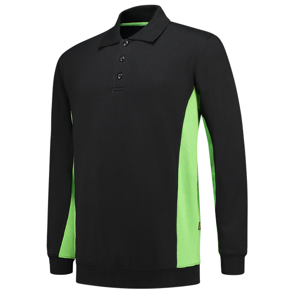 Tricorp Polosweater Bicolor BlackLime