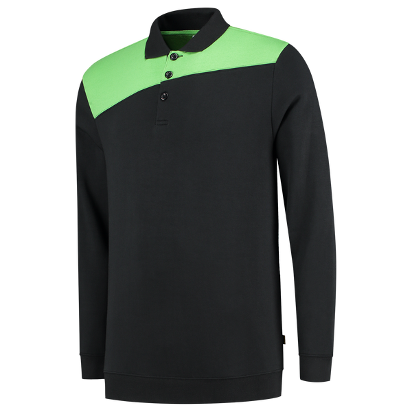 Tricorp Polosweater Bicolor Naden BlackLime