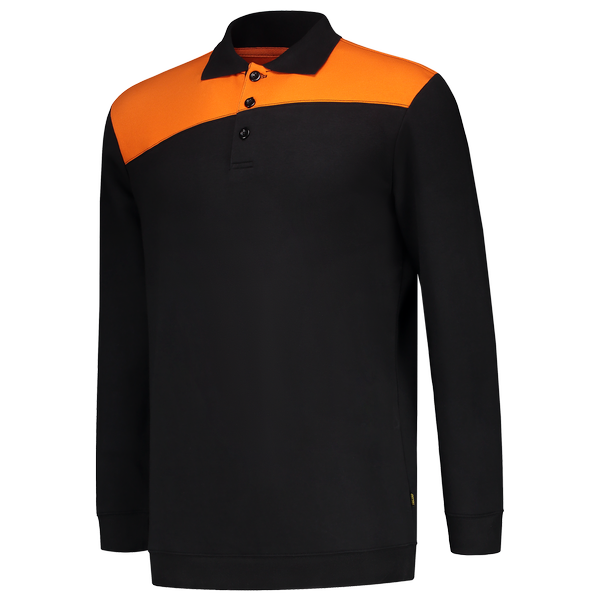 Tricorp Polosweater Bicolor Naden BlackOrange
