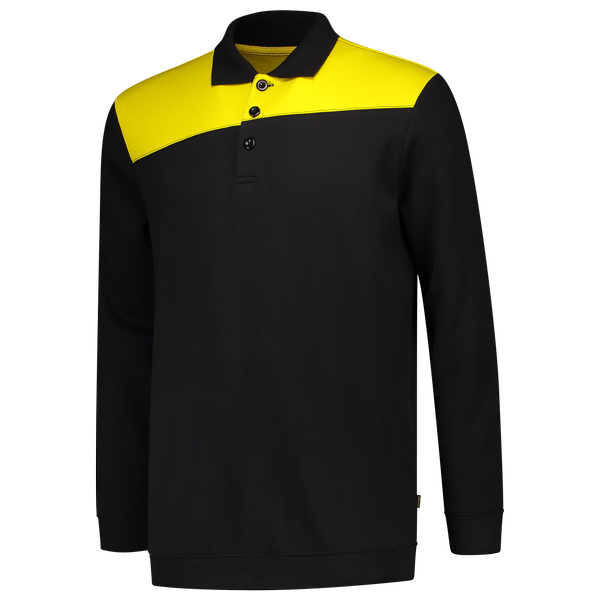 Tricorp Polosweater Bicolor Naden BlackYellow