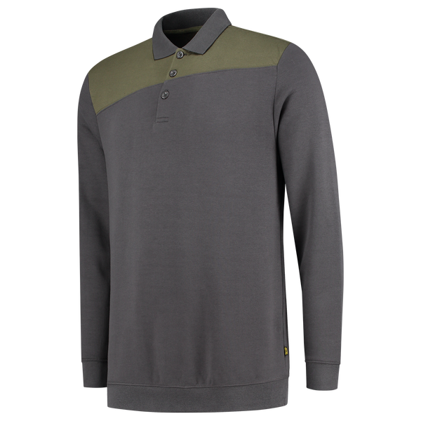 Tricorp Polosweater Bicolor Naden DarkgreyArmy