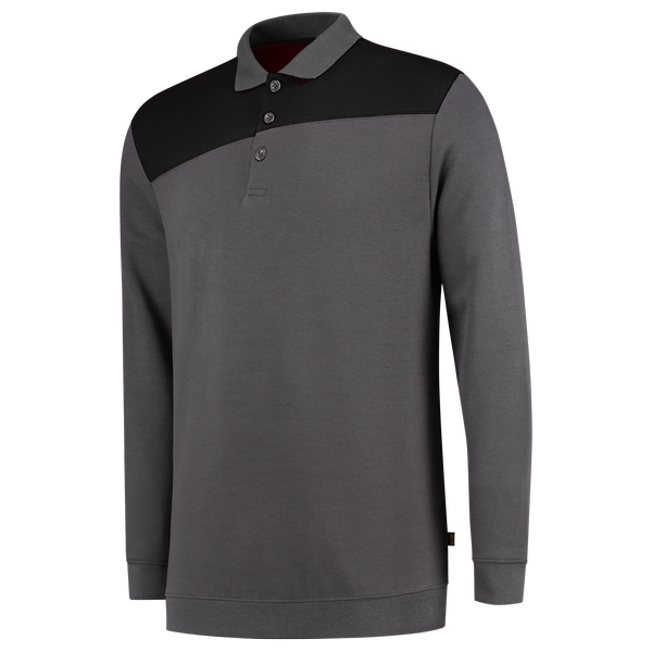 Tricorp Polosweater Bicolor Naden DarkgreyBlack