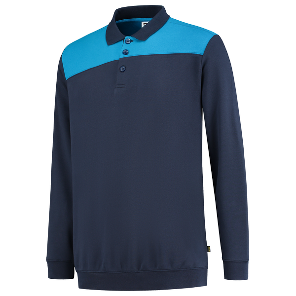 Tricorp Polosweater Bicolor Naden InkTurquoise