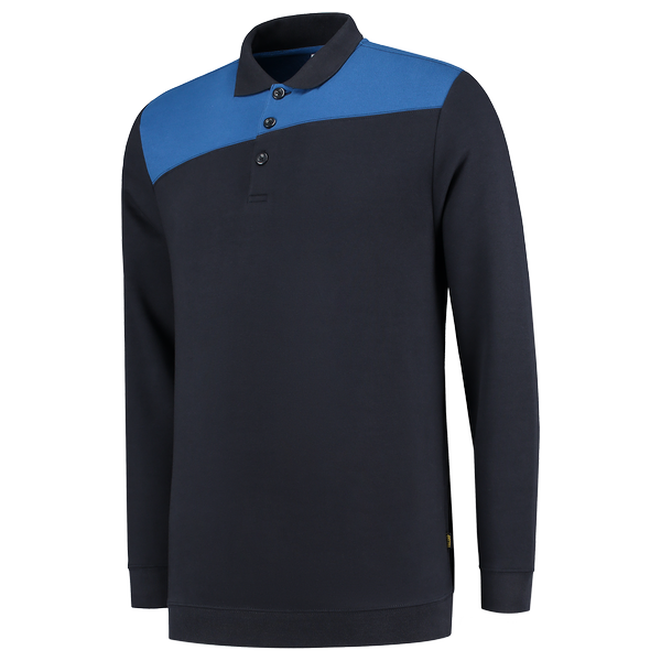 Tricorp Polosweater Bicolor Naden NavyRoyalblue