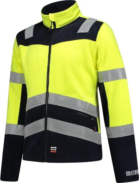 Tricorp Fleecejack Multinorm Bicolor FluoryellowInk