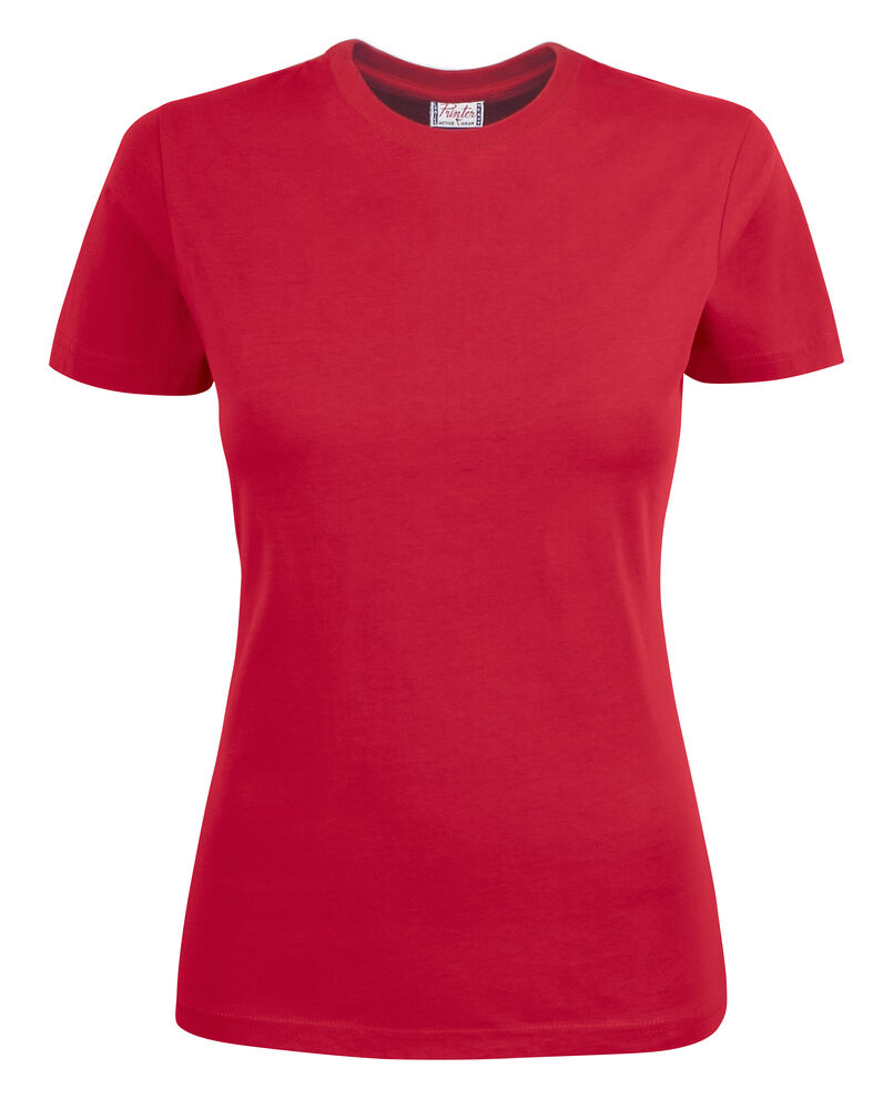 Printer Essentials Heavy T T-Shirt Dames Rood