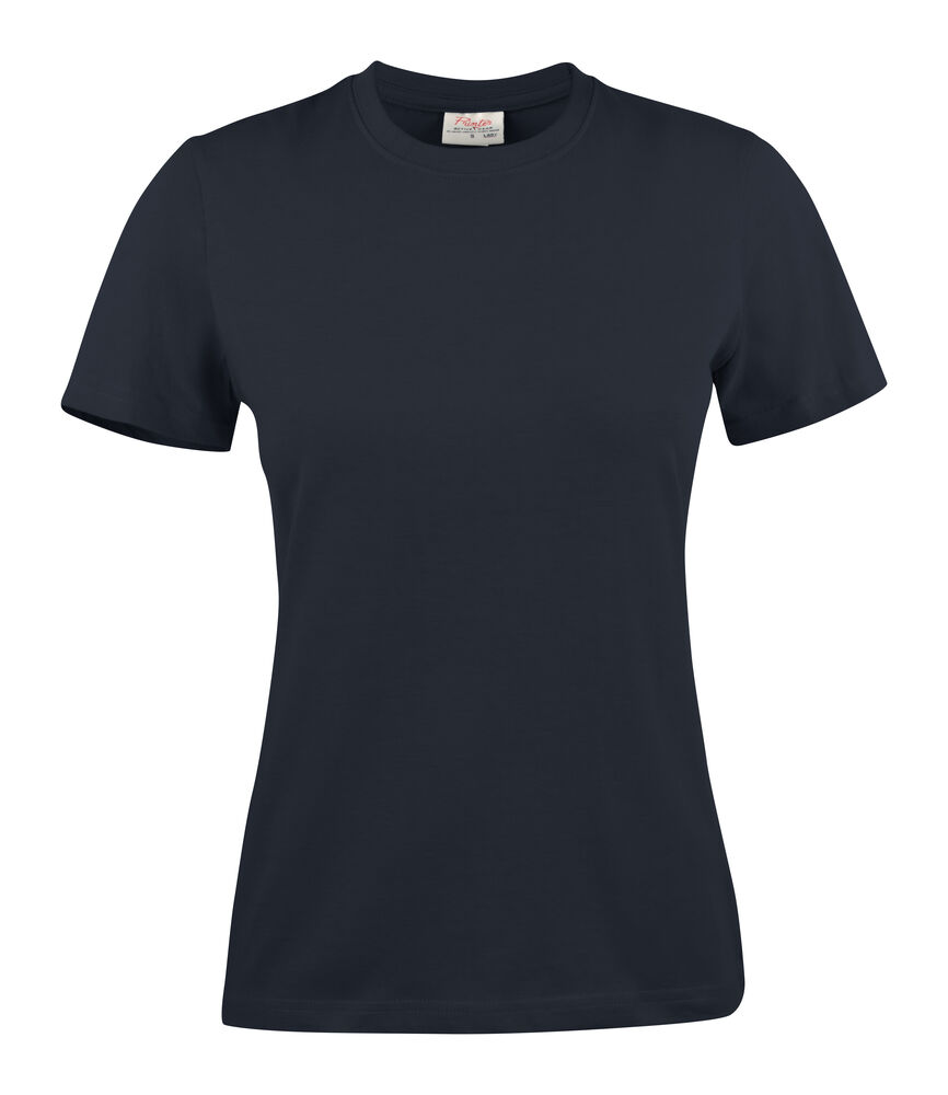 Printer Essentials Heavy T T-Shirt Dames Donker Marine