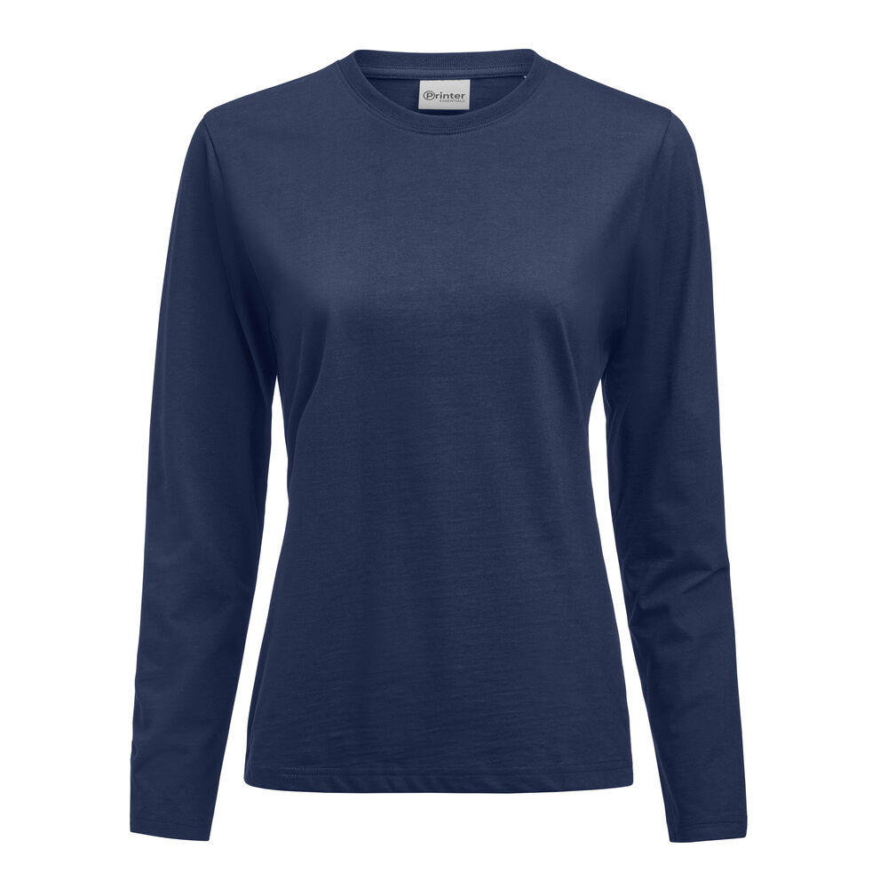 Printer Essentials Heavier Pro L/S  Polo Dames Marine