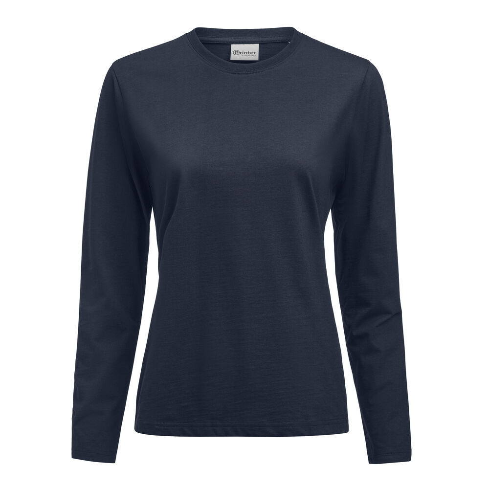 Printer Essentials Heavier Pro L/S  Polo Dames Donker Marine