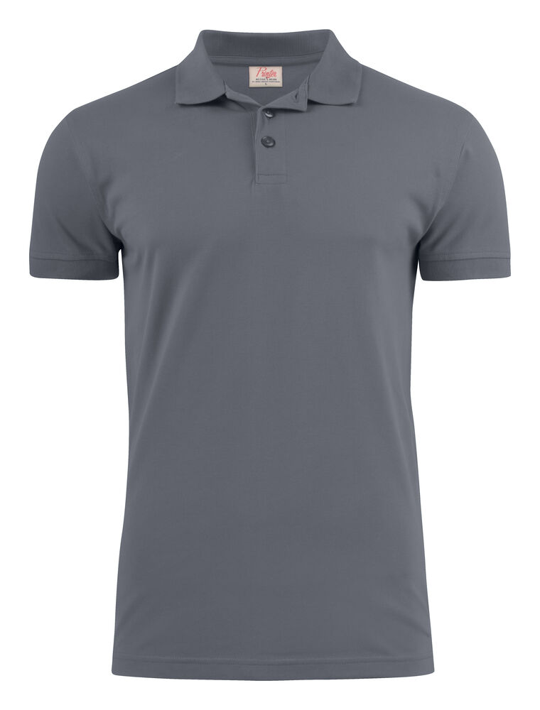 Printer Essentials Surf Stretch Polo Pique Heren Staalgrijs