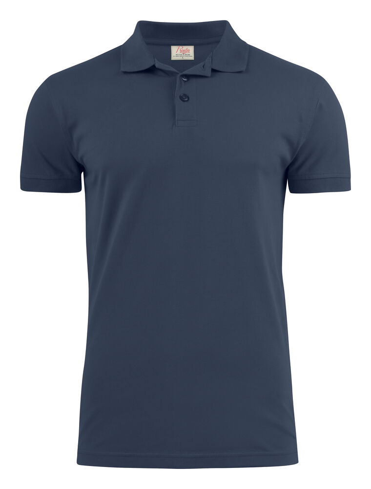 Printer Essentials Surf Stretch Polo Pique Heren Marine