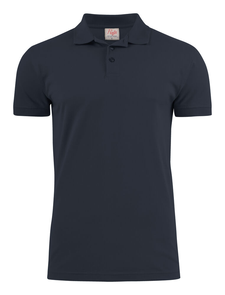 Printer Essentials Surf Stretch Polo Pique Heren Donker Marine