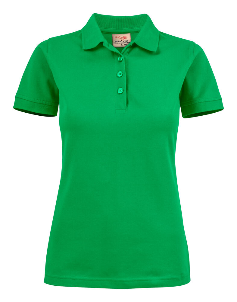 Printer Essentials Surf Stretch Polo Pique Dames Frisgroen