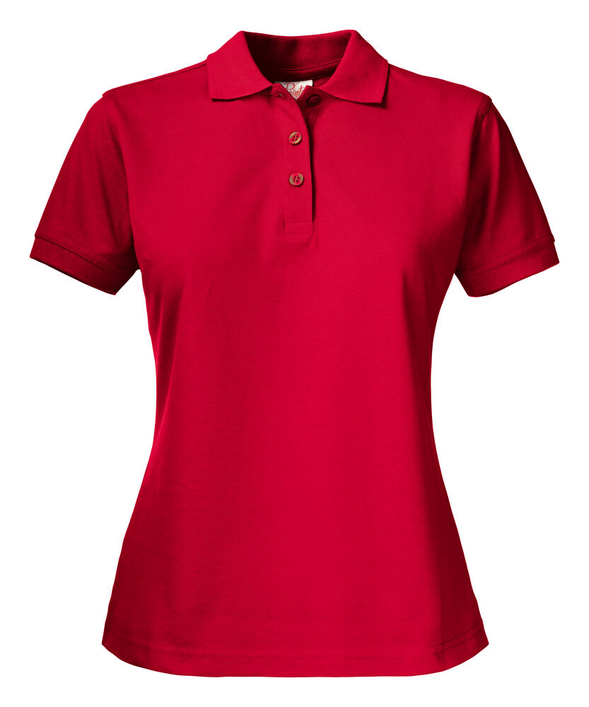 Printer Essentials Surf Pro Lady Polo Pique Dames Rood