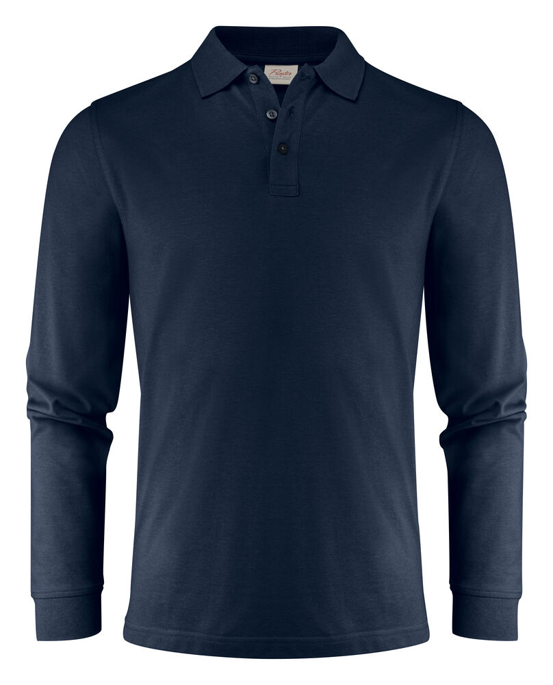 Printer Essentials Surf Pro L/S  Polo Pique Heren Marine