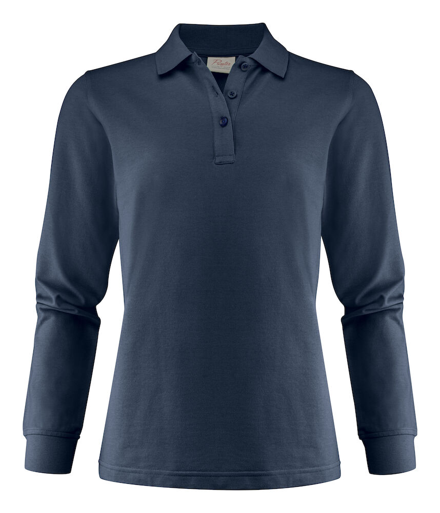 Printer Essentials Surf Pro L/S  Polo Pique Dames Donker Marine