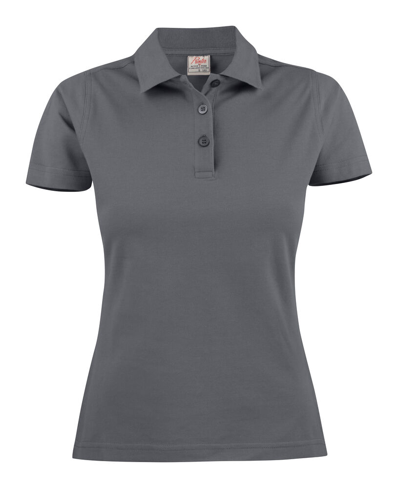 Printer Essentials Surf Polo Pique Dames Staalgrijs