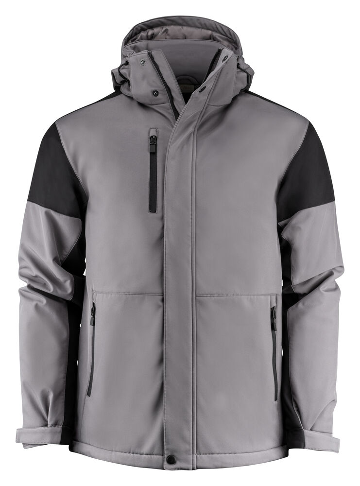 Printer Prime Prime Padded Softshell Jas Heren Staalgrijs/Zwart