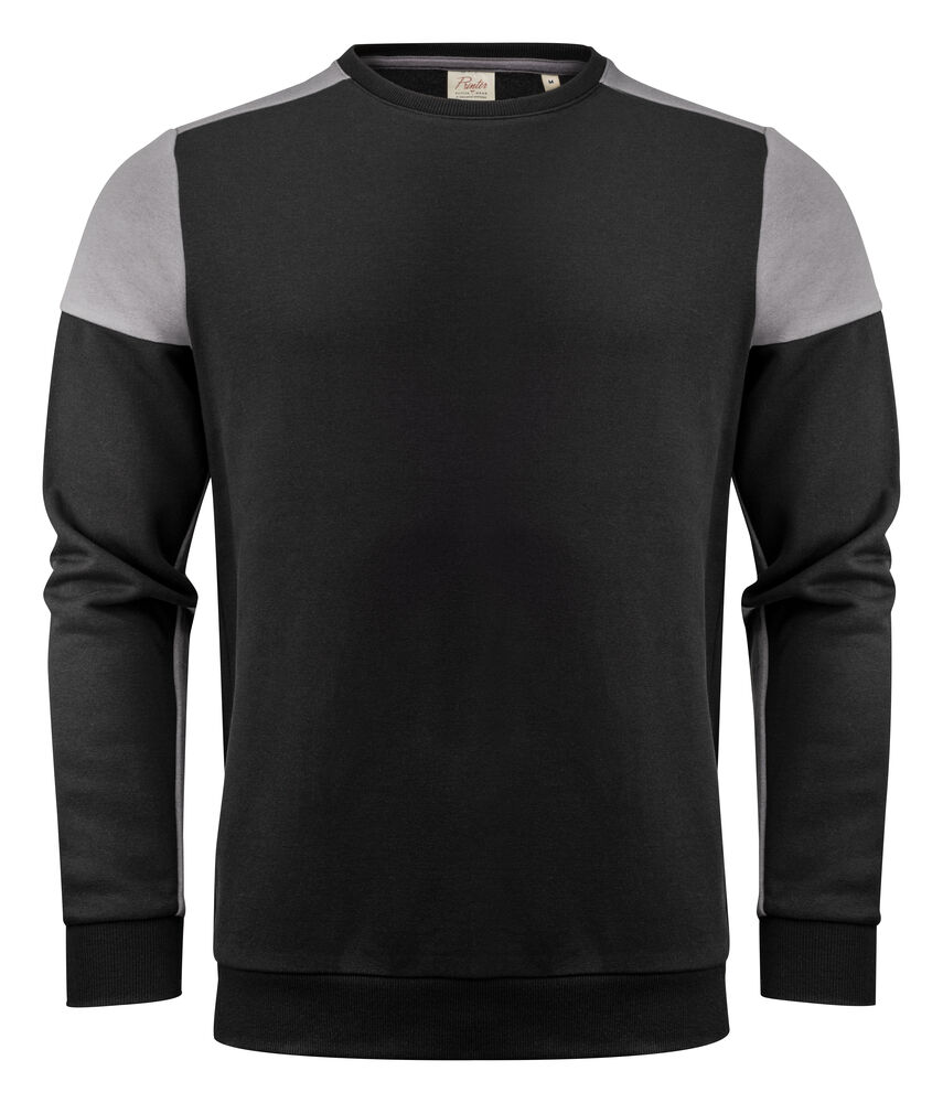 Printer Prime Prime Crewneck Sweater Unisex Zwart/Staalgrijs