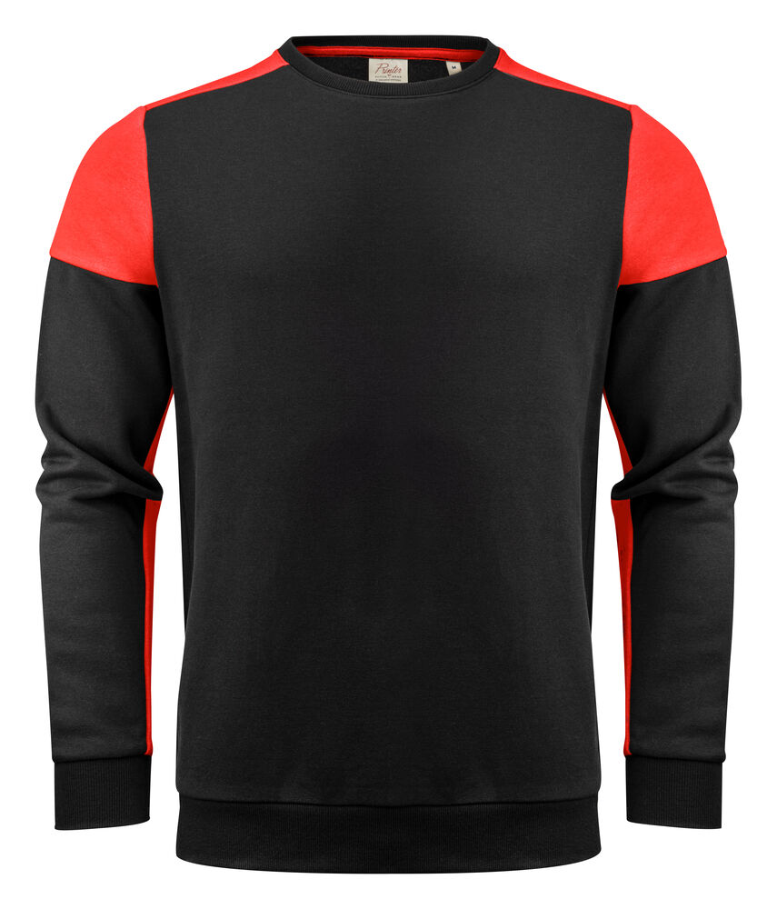 Printer Prime Prime Crewneck Sweater Unisex Zwart/Rood