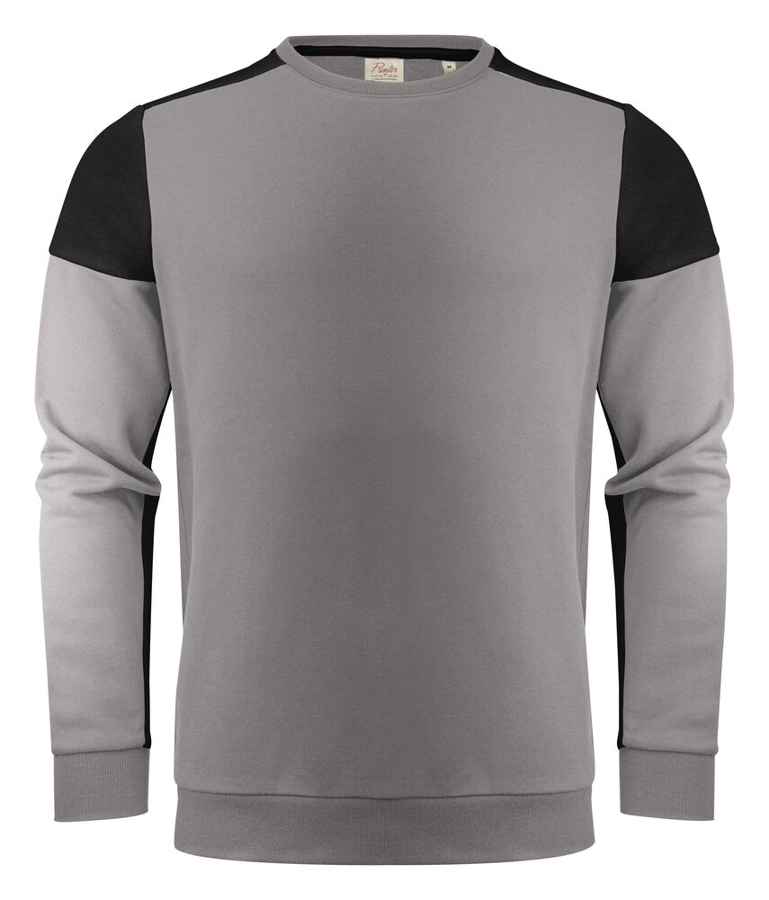 Printer Prime Prime Crewneck Sweater Unisex Staalgrijs/Zwart