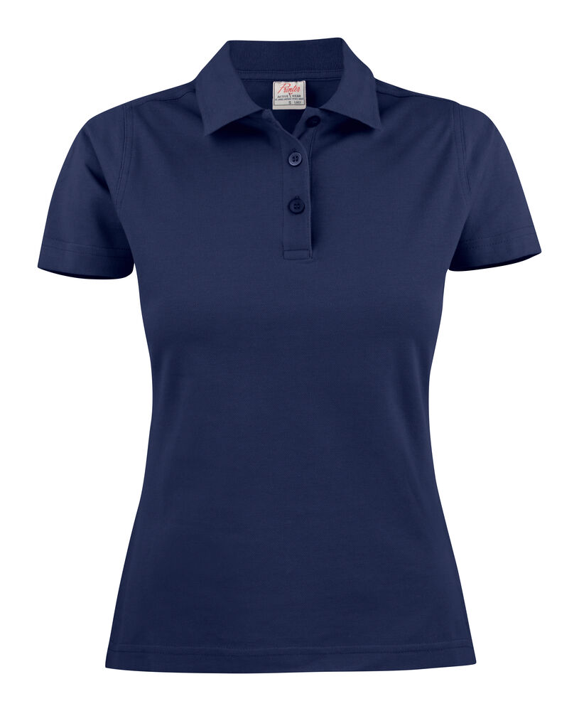 Printer Essentials Surf Light  Polo Pique Dames Donker Marine