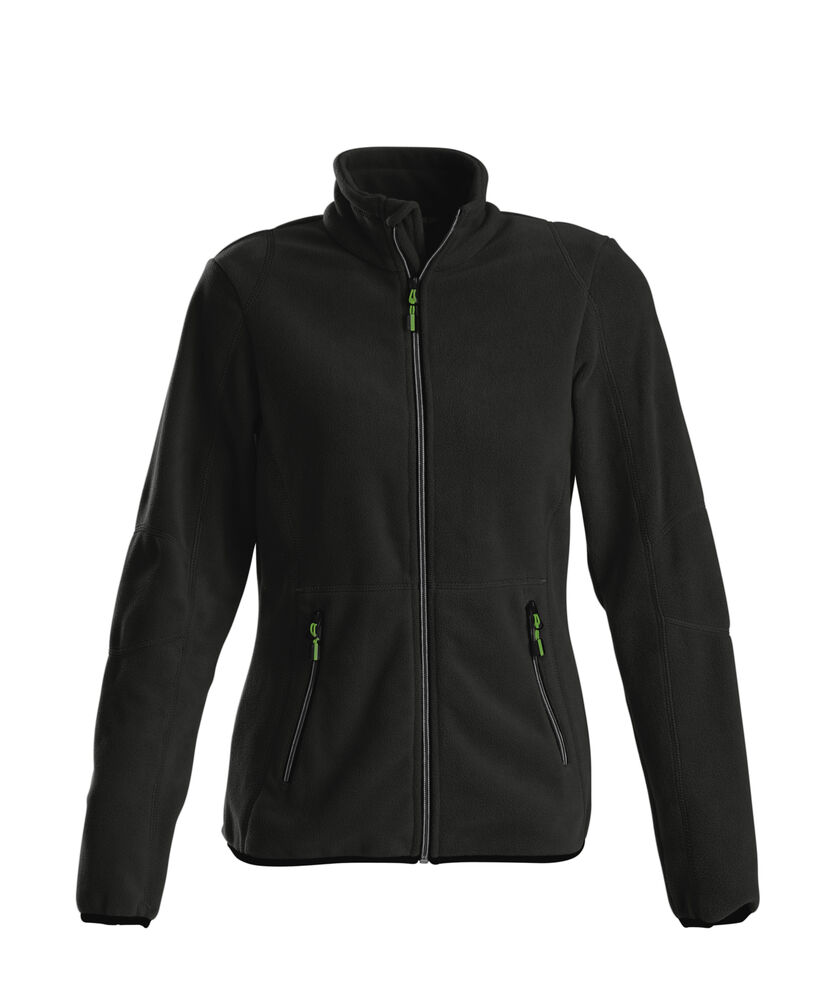 Printer Essentials Speedway Fleece Jas Dames Zwart